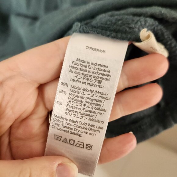 MADEWELL Teal Super Brushed Easy Going Sweatshirt - Picture 4 of 5